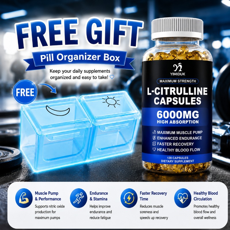 Pre Workout Supplement - 6000 mg L-citrulline capsules, met premium