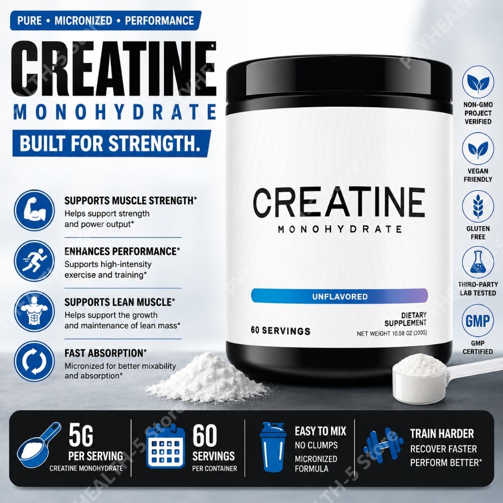 Creatine Monohydrate Powder - Creatine Monohydraat Poeder 5000mg 60 Porties