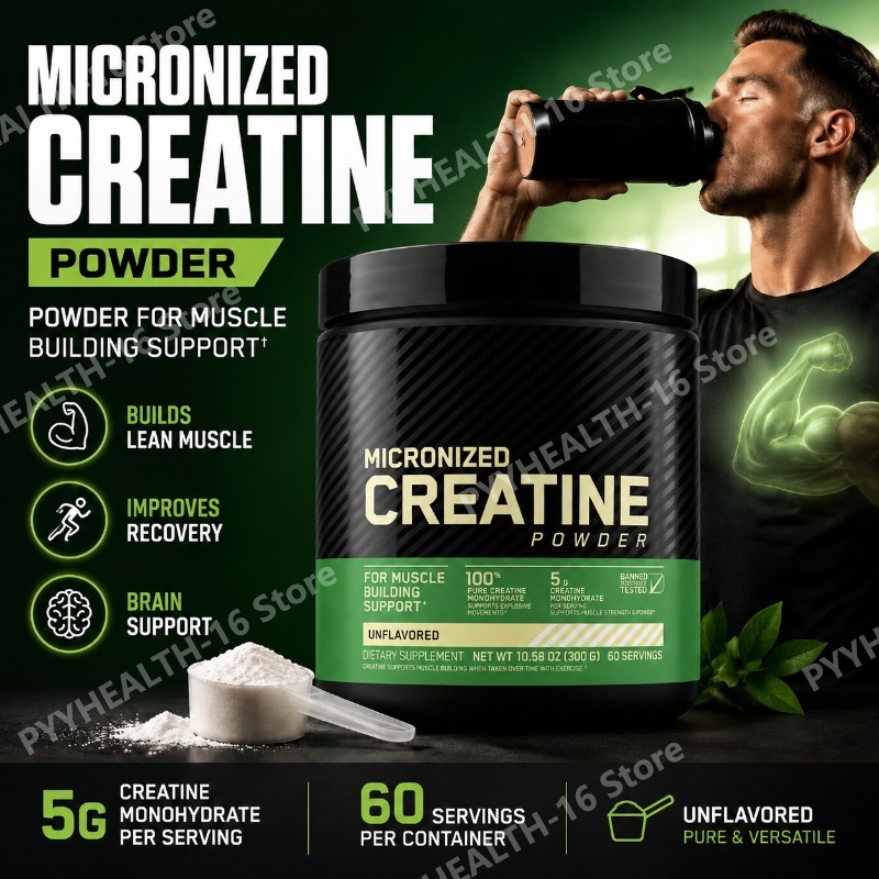 Creatine Monohydrate Powder - Microniseerd Creatine Monohydrate Poeder Spierondersteuning Workout