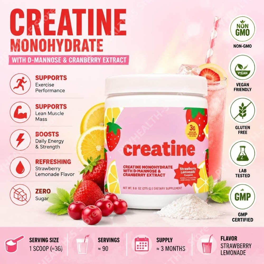 Creatine Monohydrate Powder - Creatine Monohydraat Poeder Supplement 3g Portie