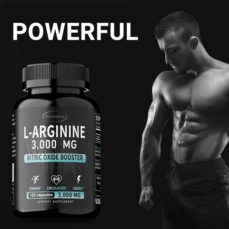 Pre Workout Supplement - L-Arginine-capsules-supplement - voor energie-, kracht- en