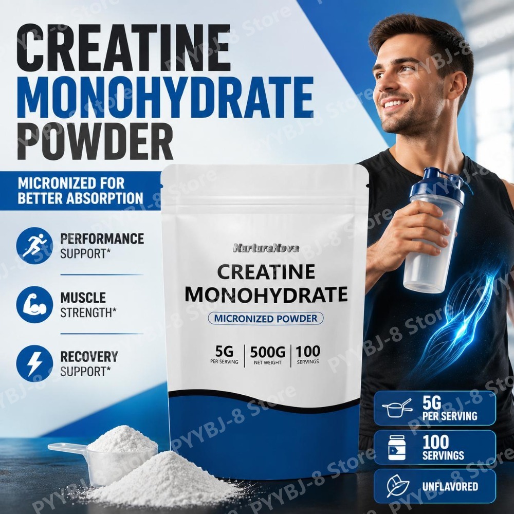 Creatine Monohydrate Powder - NutureNova Creatine Monohydrate Poeder Micronized, ingrediënt