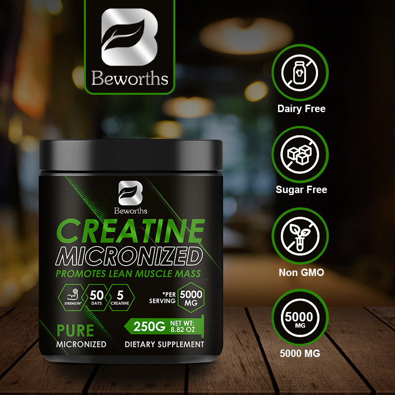 Creatine Monohydrate Powder - Beworths 250g Creatine Monohydrate Poeder voor