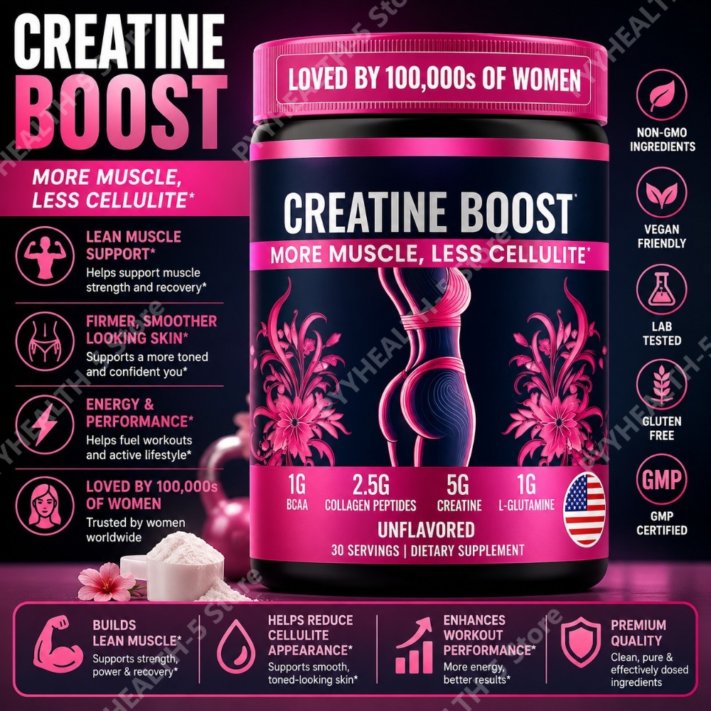 Creatine Monohydrate Powder - Creatine Monohydraat Poeder voor Vrouwen met