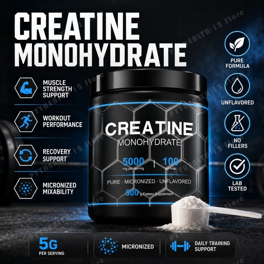 Creatine Monohydrate Powder - NurtureNova Micronized Creatine Monohydrate Poeder 500g