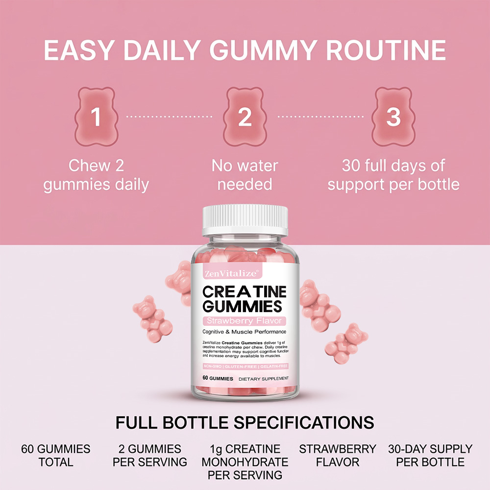 Creatine Gummies, dagelijks vo - Pre Workout Supplement recensie en prijs