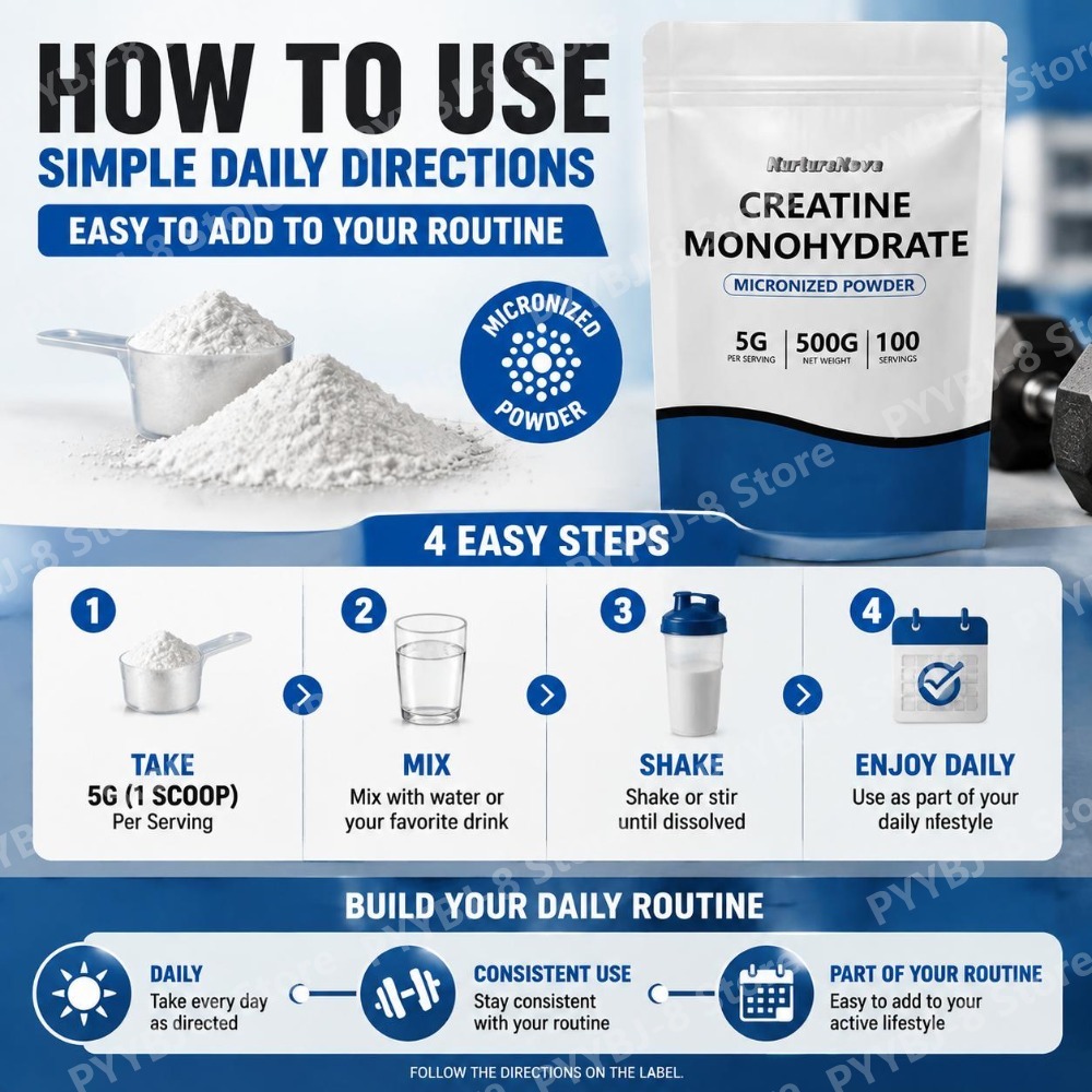 NutureNova Creatine Monohydrat - Creatine Monohydrate Powder recensie en prijs