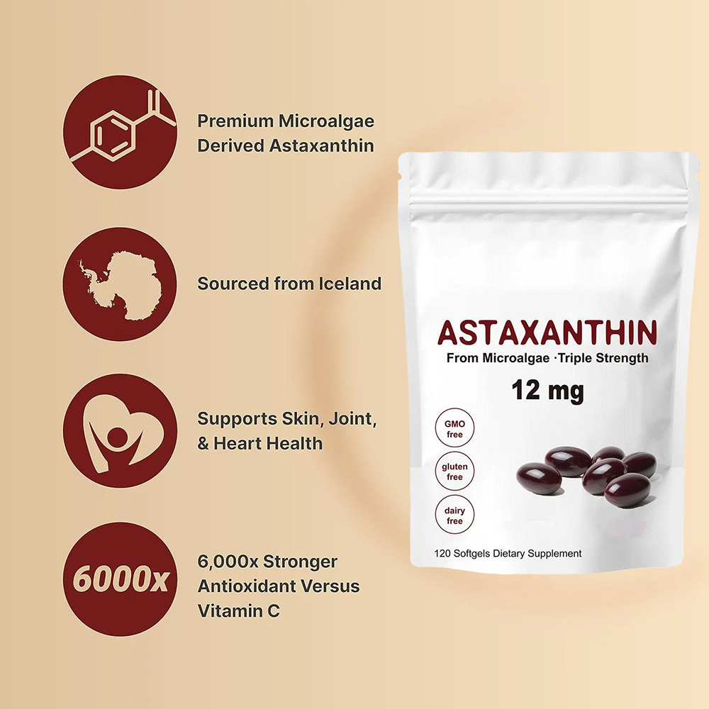 Astaxanthine 12 mg softgels -  - Pre Workout Supplement recensie en prijs