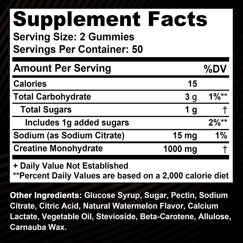 Creatine Monohydraat Gummies - - Pre Workout Supplement recensie en prijs